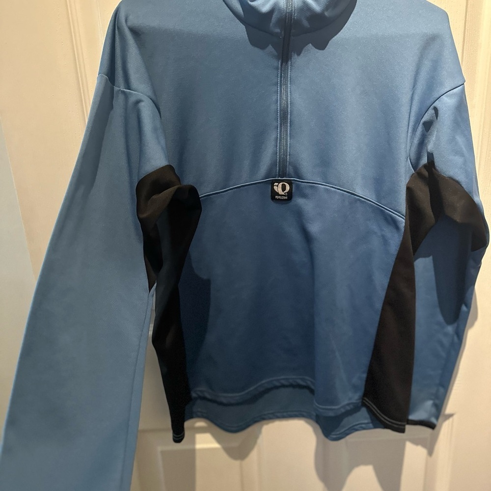 PEARL IZUMI WOMEN’S THERMAL LS JERSEY, MEDIUM, BLUE 1/4 Zip Cycling - Picture 2 of 8